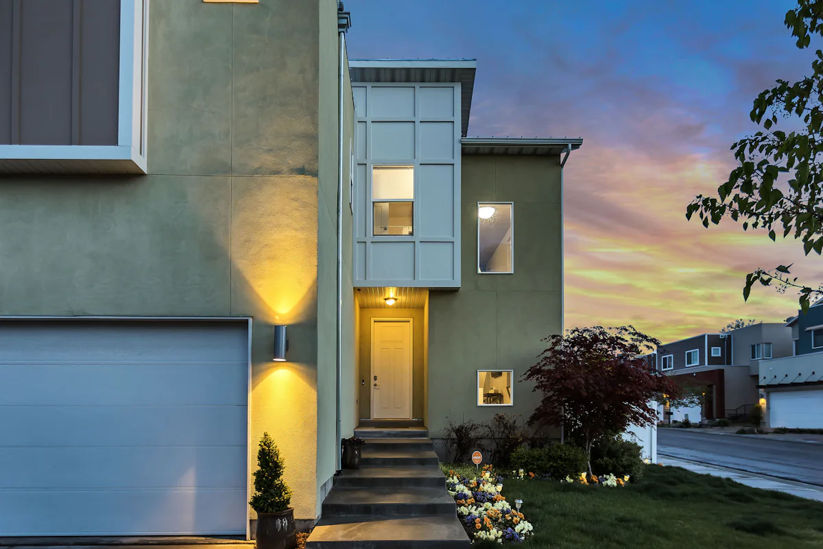 Local residential streets and architecture